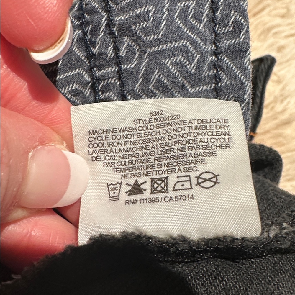 Tory Burch Black Straight Leg Jeans - Picture 10 of 10